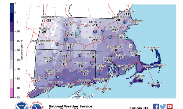这周末波士顿“危险性”寒风即将来袭！最低温或跌破零下20度！