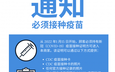最新疫情防范政策! 波士顿室内场所不出示疫苗证明不准进！