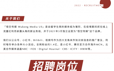 【招聘】最有趣的工作招人啦！2大岗位，实习正职都有！