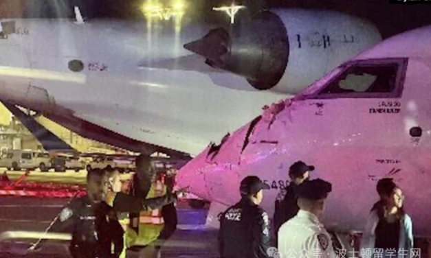 达美航空突发事故：两架飞机在纽约机场相撞，乘客现场惊呼！